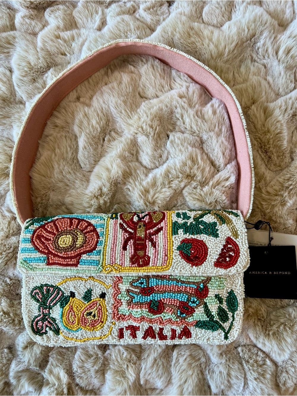NWT New Release Viral Beaded Italia Shoulder Bag